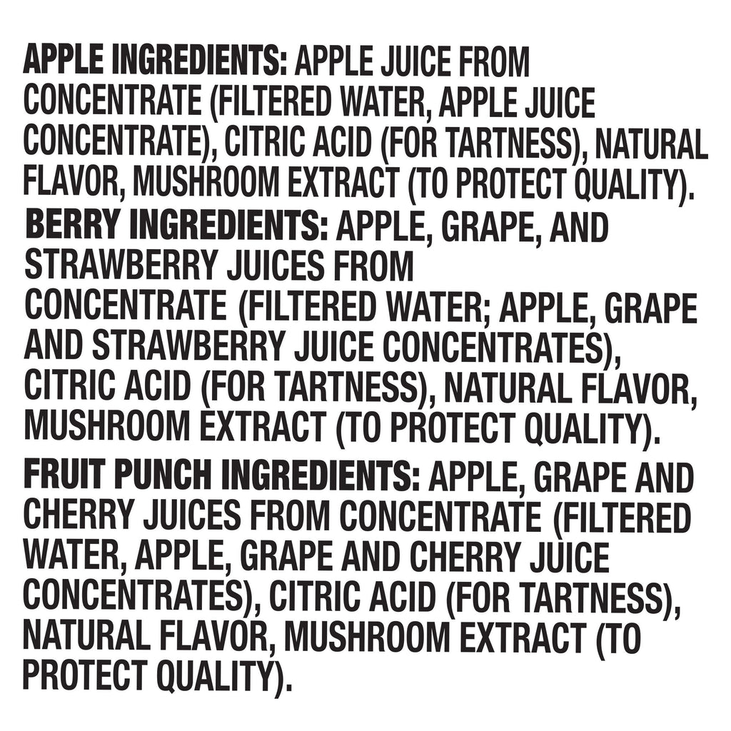 , 100% Juice, Variety Pack, 6 Fl Oz, 40 - Count - APEX