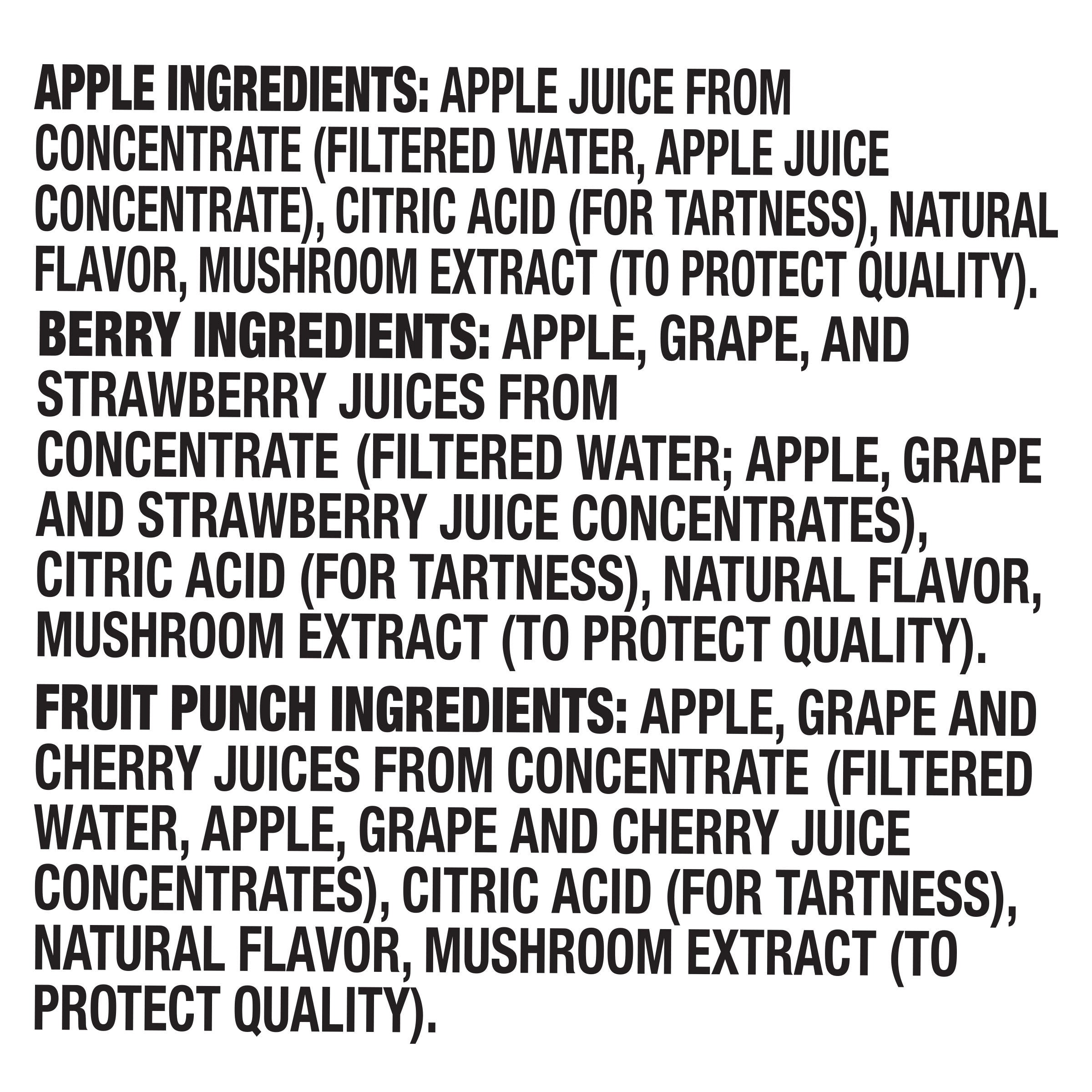 , 100% Juice, Variety Pack, 6 Fl Oz, 40 - Count - APEX