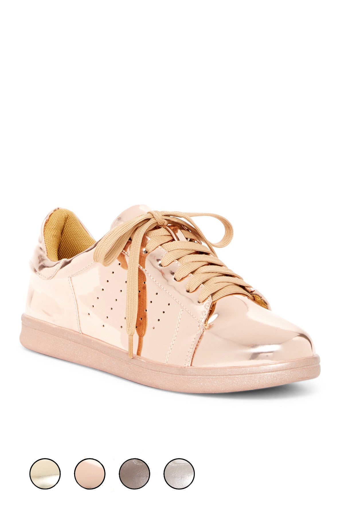 Rose gold DC-N.Y.L.A. Shoes with a sleek design and stylish silhouette, perfect for casual wear.