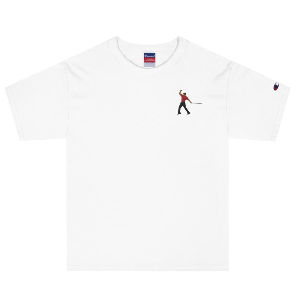 2005 Embroidery Champion T-Shirt by GolferParadise featuring intricate embroidery and a classic fit.