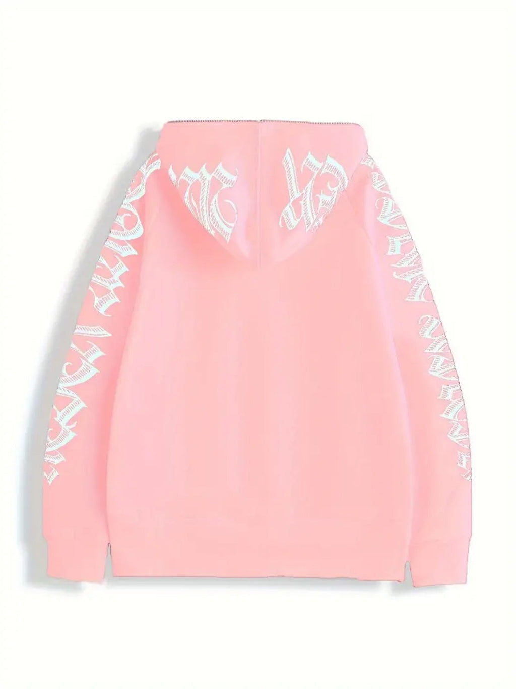 2025 New Letter Printed Long Sleeve Zipper Hoodie, Gothic Punk Hoodie - APEX