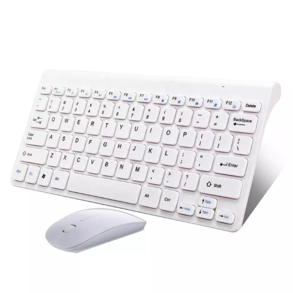 DC-THE CEO wireless mini keyboard and optical mouse set with compact design and sleek black finish on a white background.