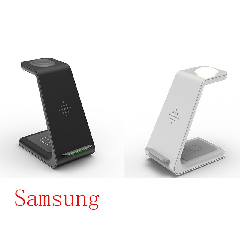 APEX 3-in-1 fast charging station with wireless charger stand and phone holder, designed for convenient device charging.