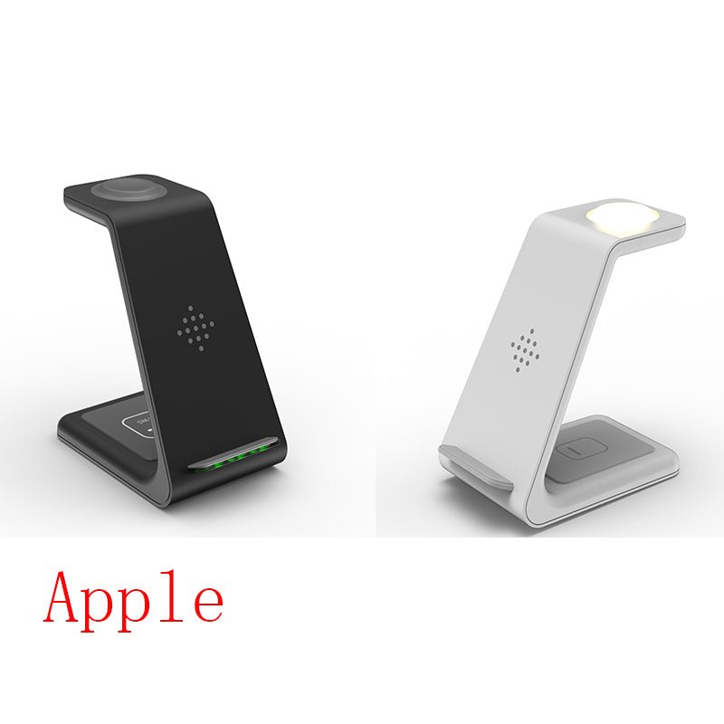 3 In 1 Fast Charging Station Wireless Charger Stand Wireless Quick Charge Dock For Phone Holder - APEX