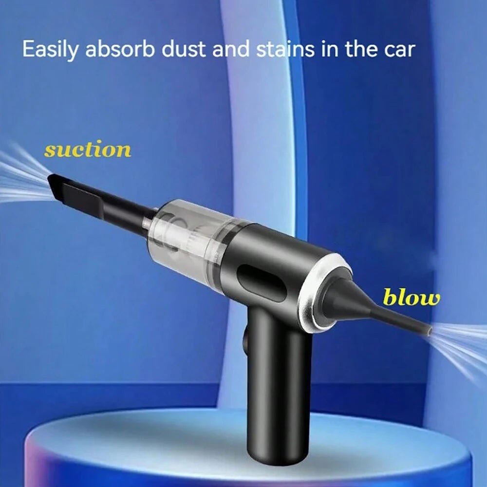 3 In 1 Integrated Suction And Blowing Vacuum Combination Vacuum Cleaner USB Charging Small Car Household Vacuum Cleaner - APEX