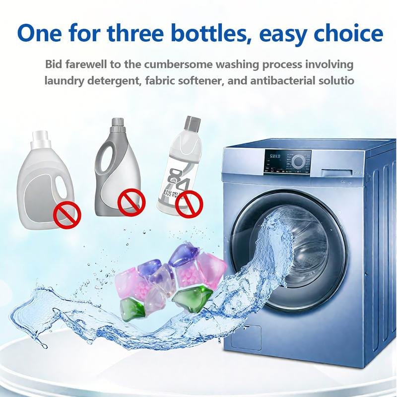 5 - In - 1 Laundry Pods Total 50 Count High Efficiency Hygienic Clean Heavy Duty Liquid Detergent Pacs Free Clear of Dyes Perfumes for Visible Invisible Dirt Dissolves in Water - APEX