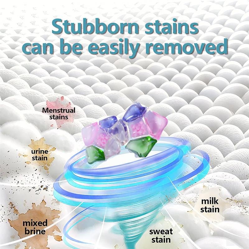 5 - In - 1 Laundry Pods Total 50 Count High Efficiency Hygienic Clean Heavy Duty Liquid Detergent Pacs Free Clear of Dyes Perfumes for Visible Invisible Dirt Dissolves in Water - APEX