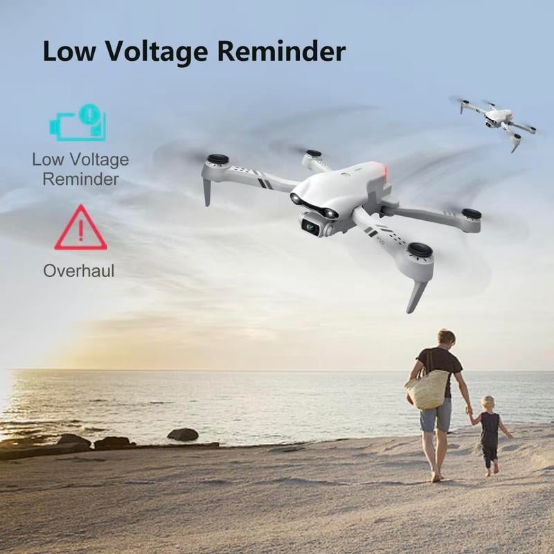 Aerial Drone 2025 F10 Pro with 4K UHD EIS Camera GPS 5G Wifi FPV Brushless Motors Optical Flow Smart Obstacle Avoidance Auto Return 360° Stunt Roll Dual Batteries - APEX