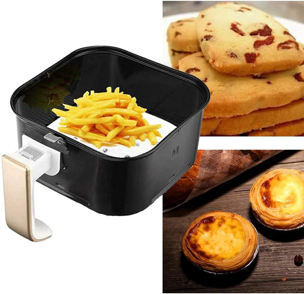 Air Fryer Parchment Paper, 200Pcs Inch Heavy Duty Air Fryer Parchment Paper Liners Uses for Baking Cookies, Cooking, Air Fryer, Grilling - APEX