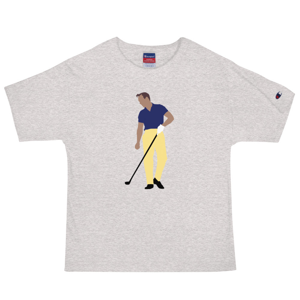 GolferParadise Arnie Champion T-Shirt in a vibrant design, showcasing a classic fit and comfortable fabric.
