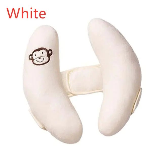 APEX baby travel head support pillow featuring soft fabric and ergonomic design for infant comfort during travel.