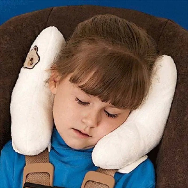 APEX baby travel head support pillow with soft fabric and ergonomic design for comfortable head and neck support.