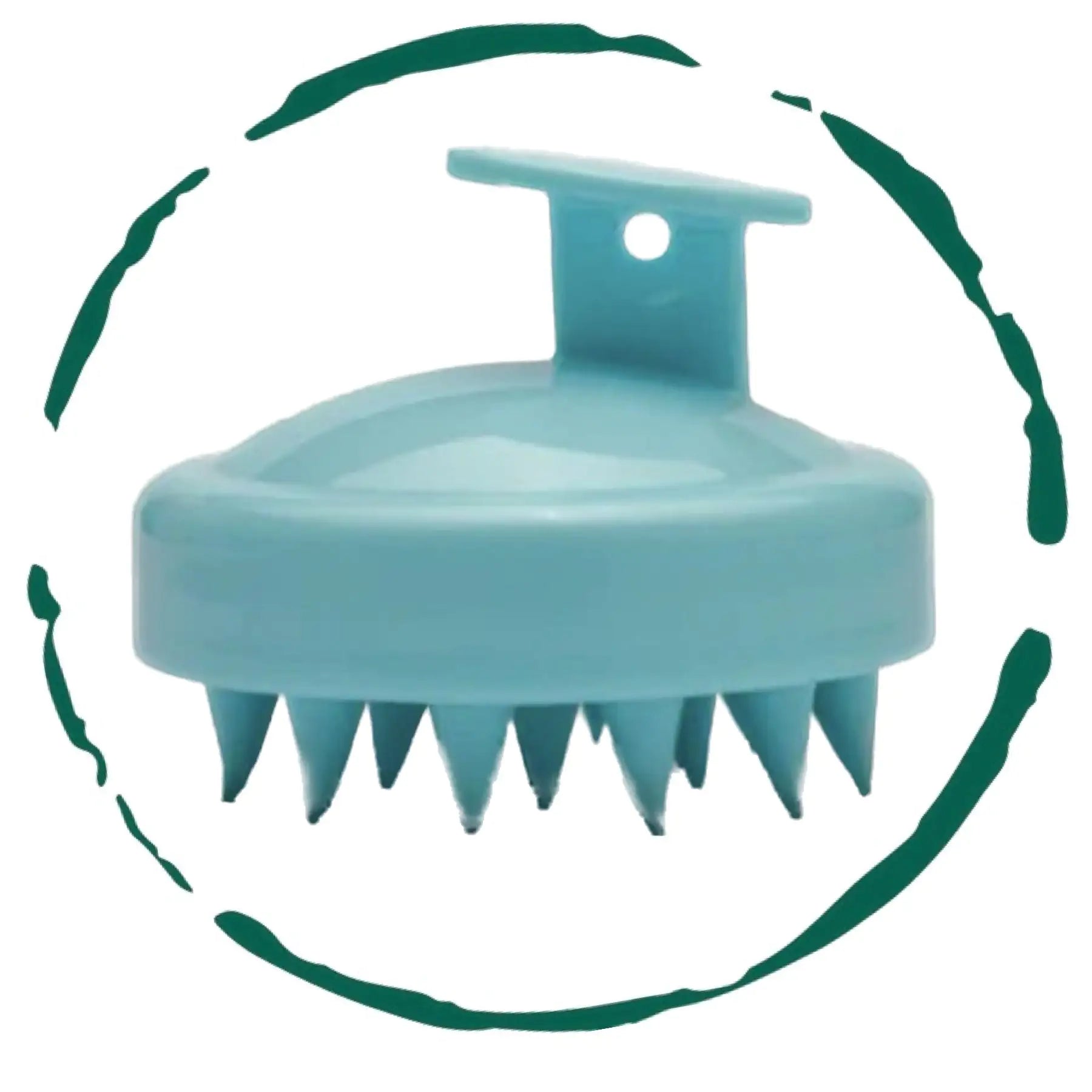 APEX hair scalp massager with soft bristles and ergonomic handle for a soothing scalp massage experience.