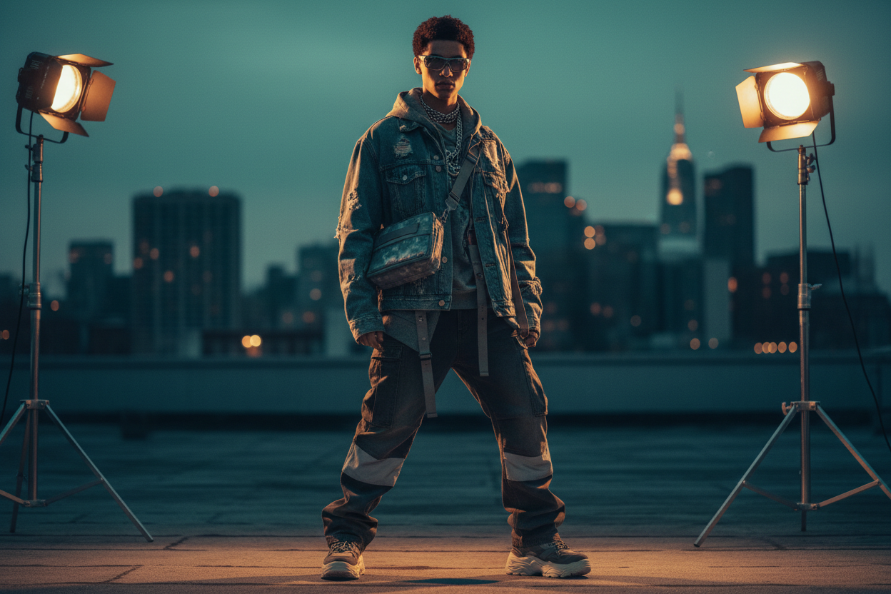 make it more human realistic and video model fahion