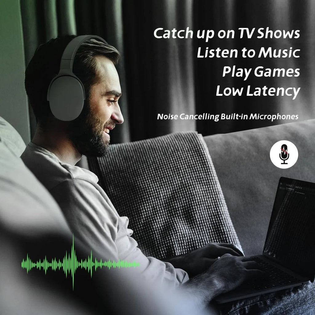 #P2961 Wireless Bluetooth 5.3 Headphones Over Ear Hifi Stereo Headset True Sports With Earphones TF/AUX Music Player with HD Mic - APEX